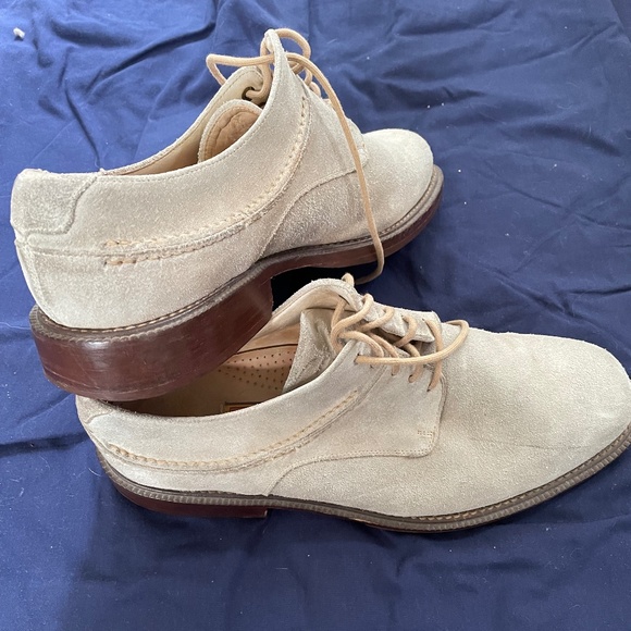 Men\'s Cole Haan tan suede dress shoes main image 4